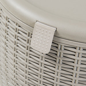 Stołek Cool Box Avetrana 44xØ40 cm jasnobrązowy [casa.pro]