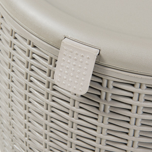 Stołek Cool Box Avetrana 44xØ40 cm jasnobrązowy [casa.pro]