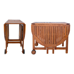 Zestaw mebli ogrodowych Acerenza 7-cz. Akacja FSC®-certyfikowane drewno [en.casa]