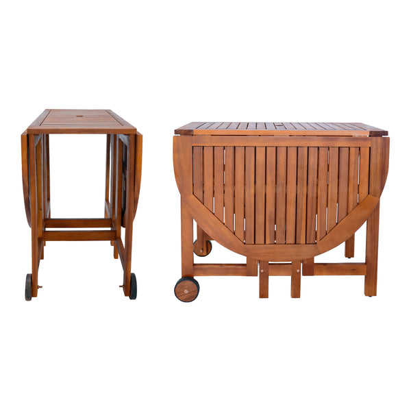 Zestaw mebli ogrodowych Acerenza 7-cz. Akacja FSC®-certyfikowane drewno [en.casa]