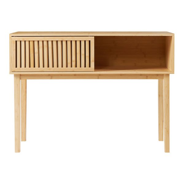 Stolik konsolowy Ypäjä 110x39x81 cm bambus [en.casa]