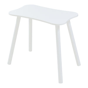 Fotelik dziecięcy Panjang z motywem misia biały [en.casa]