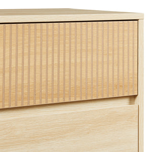 Komoda Landskrona 80x80x40 cm z 3 szufladami o wyglądzie dębu [en.casa]