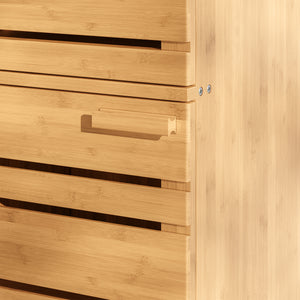 Szafka łazienkowa Epind 75x33x30 cm naturalny bambus [en.casa]