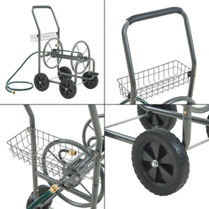 Gelibolu wózek na wąż 3/4 cala maks. 65 m szary [pro.tec]