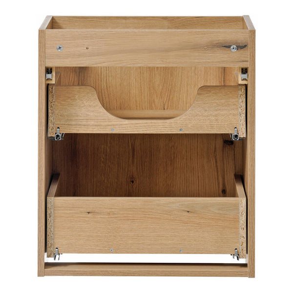 Skelbolu umywalka 50x57x39 cm lustro LED wygląd dąb [en.casa]