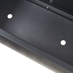 Ścianka działowa Surnskoki ze skrzynką na kwiaty stalowa czarna [casa.pro]