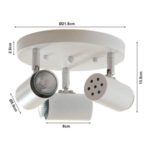 Bathgate lampa sufitowa 3 x GU10 biały [lux.pro]