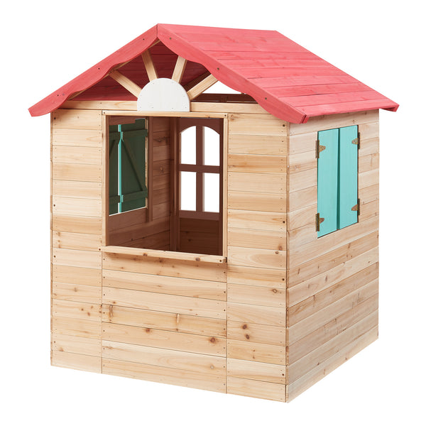 Domek do zabawy dla dzieci Lulä 130x115x101 cm drewno [casa.pro]