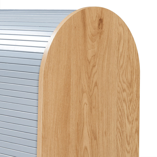 Szafa na rolety Kavlinge 80x60x40 cm bambus/szary [en.casa]