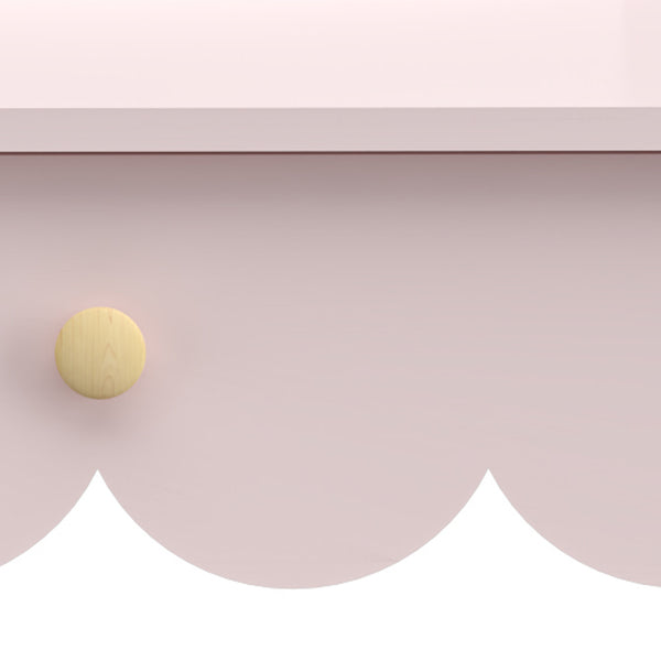 Stolik do makijażu dla dzieci z krzesełkiem Vestnes Cotton Candy/White [en.casa]