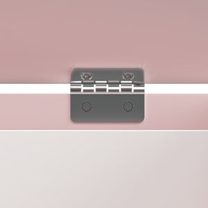 Pudełko na zabawki Vestnes 60x30x44 cm Cotton Candy/Białe [en.casa]