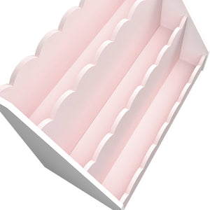 Półka dziecięca Vestnes 48x61x30 cm Cotton Candy/Biała [en.casa]