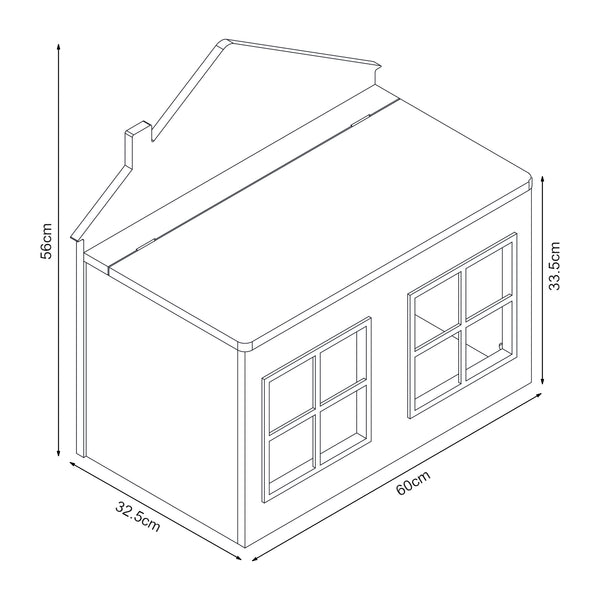 Pudełko na zabawki Vipsali 56x60x33 cm miętowy zielony/biały [en.casa]