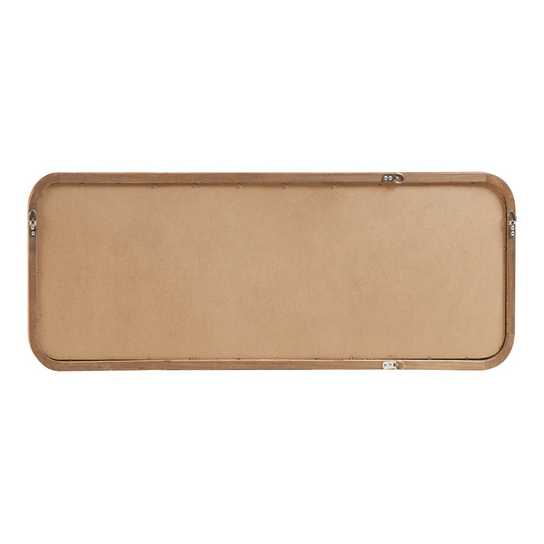 Lustro ścienne Ristijarvi 120x40 cm brązowe [en.casa]