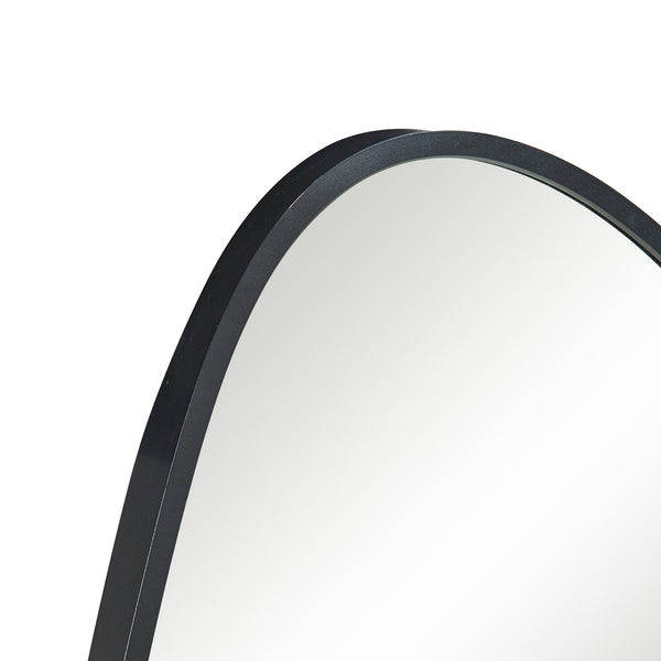 Lustro ścienne Orland 82x46 cm czarne [en.casa]