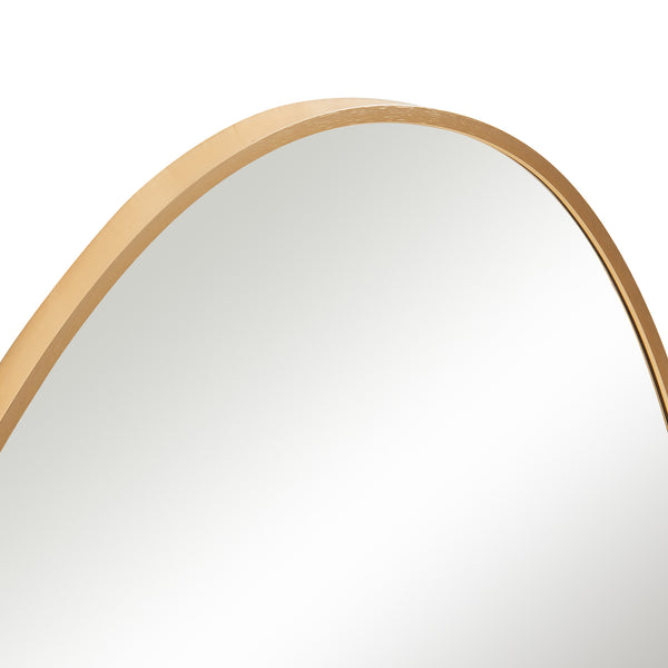 Lustro ścienne Lardkapihond 75x53 cm w kolorze złotym [en.casa]