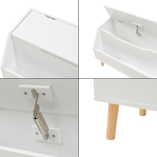 Pudełko na zabawki Aavanrar 60x30x43 cm Biały [en.casa]