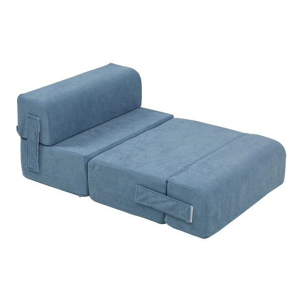 Schody dla zwierząt Joelerhatra 4-częściowe 45x50x45 cm Cord Blue [en.casa]