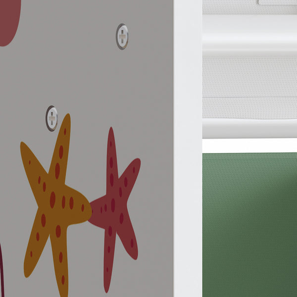 Półka dziecięca Farusa 80x90x30 cm motyw Aqua Dream [en.casa]