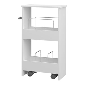 Wózek Katra 67x40x20 cm Biały [en.casa]