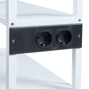 Stolik na kółkach do drukarki Svanaldsvipp 100x55x38 cm Biały [en.casa]