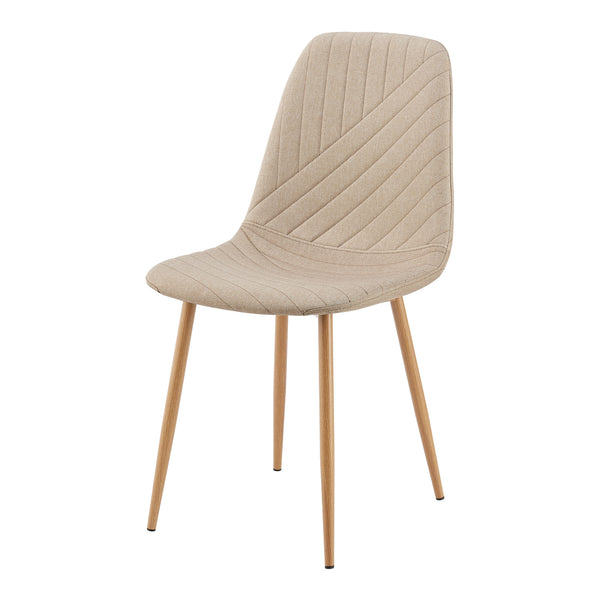 Zestaw jadalniany Lindesberg 5-cz. prostokątny blat szary/jasnobrązowy [en.casa]