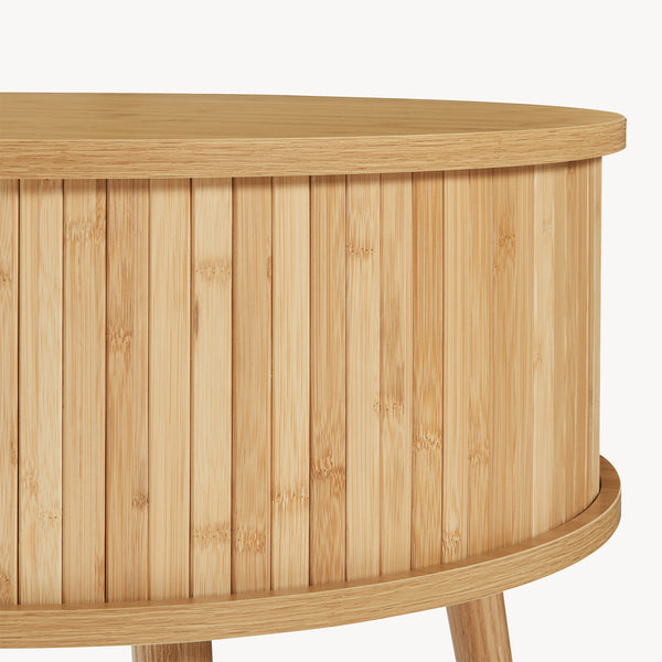 Stolik nocny Nordkapp 45x60 cm bambus [en.casa]