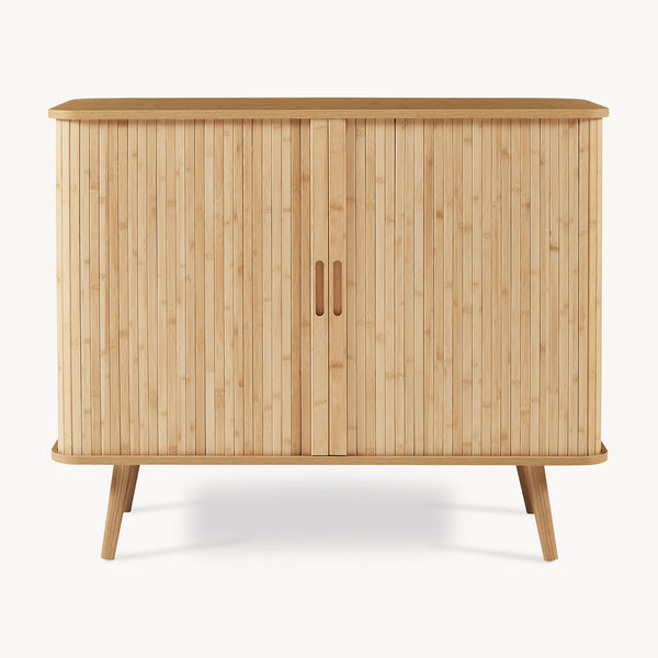 Szafka boczna Nordkapp 100x40x80 cm bambus [en.casa]