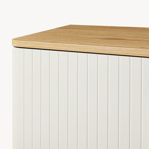 Szafka RTV Ferrersp z 2 drzwiami 140x40x45 cm dąb/sand [en.casa]