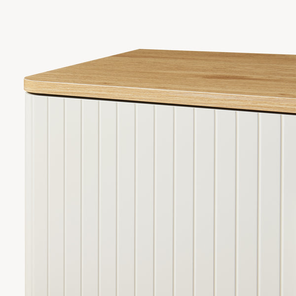 Szafka RTV Ferrersp z 2 drzwiami 140x40x45 cm dąb/sand [en.casa]