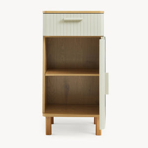 Szafka łazienkowa Ferrersp 80x40x35 cm, optyka dębu/kolor piaskowy [en.casa]