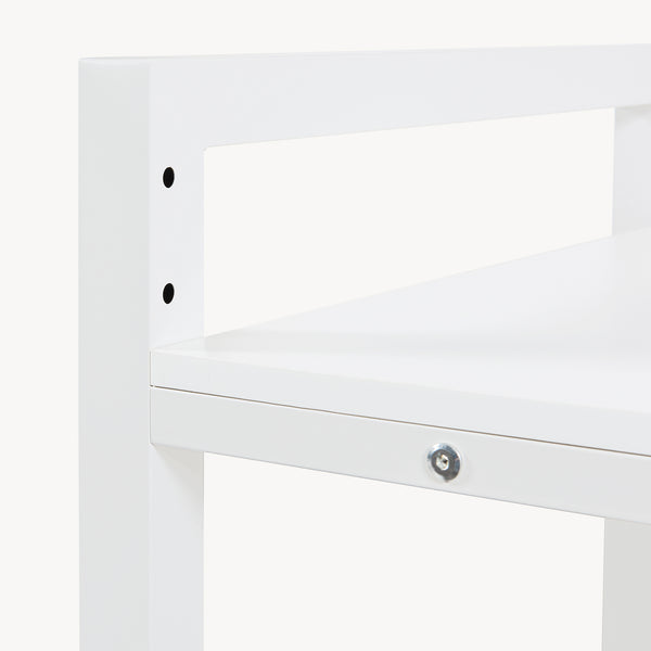 Półka pod pralkę wysoka 105x73x63 cm biała [en.casa]