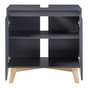 Zestaw mebli łazienkowych 5-częściowy Overath szary [en.casa]