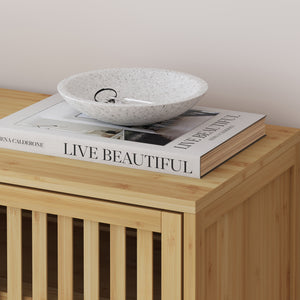 Szafka na buty Sirgerg 91x72x35 cm bambus naturalny [en.casa]