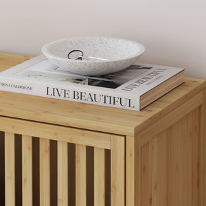 Szafka boczna Sirgerg 77x72x33 cm bambus naturalny [en.casa]