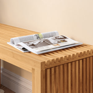 Ławka na buty Korjad 90x33x43 cm bambus [en.casa]