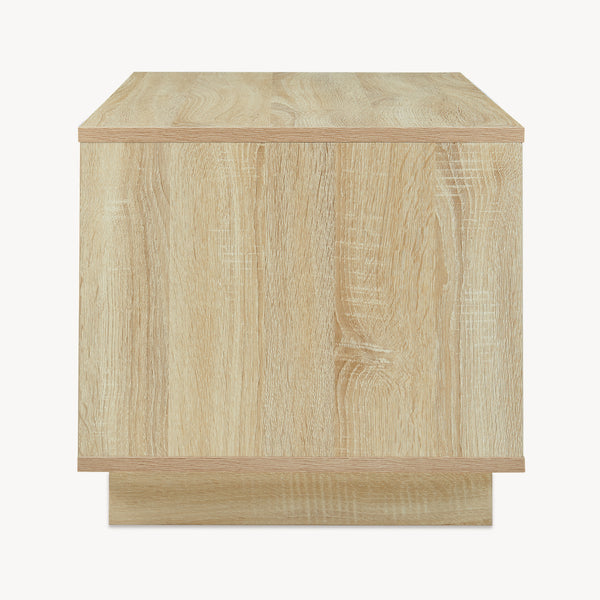 Stolik kawowy Kenta 80x45x40 cm Sonoma-dąb/ biały [en.casa]