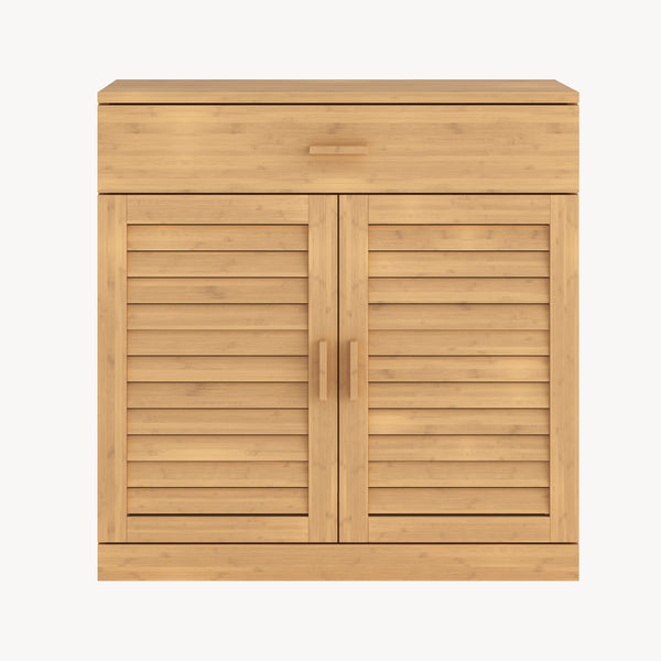 Szafka na buty Aarela 67x66x34 cm bambus [en.casa]