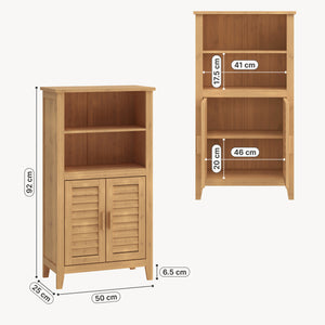 Szafka boczna Rirg 92x50x25 cm bambus naturalny [en.casa]