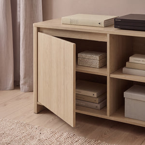 Szafka RTV Takranmaa 150x40x50 cm dąb dekor [en.casa]