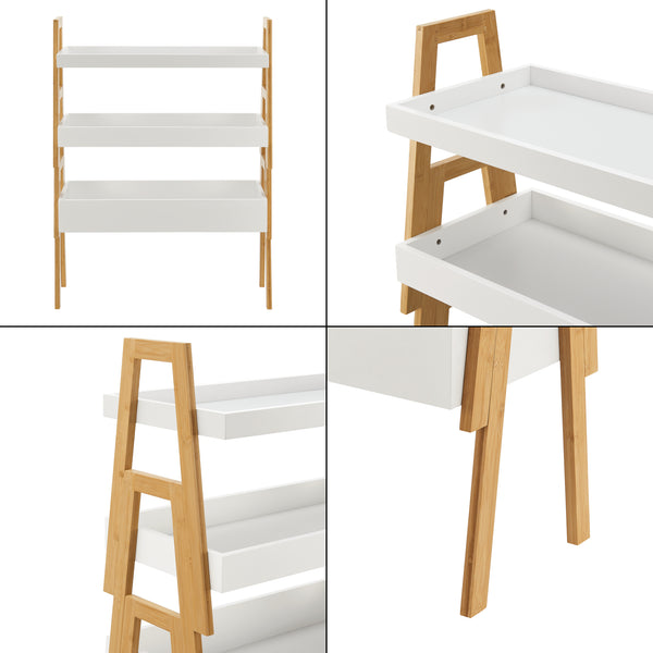 Hitra 3-częściowy regał bambusowy [en.casa]