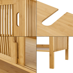 Szafka podumywalkowa Hvaler 60x100x45cm bambus [en.casa]