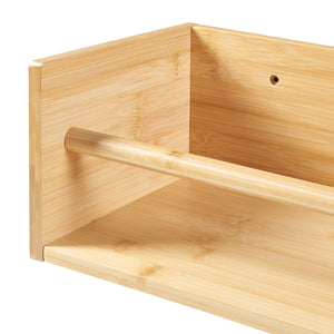 Półka ścienna 2 w 1 Flå bambus [en.casa]