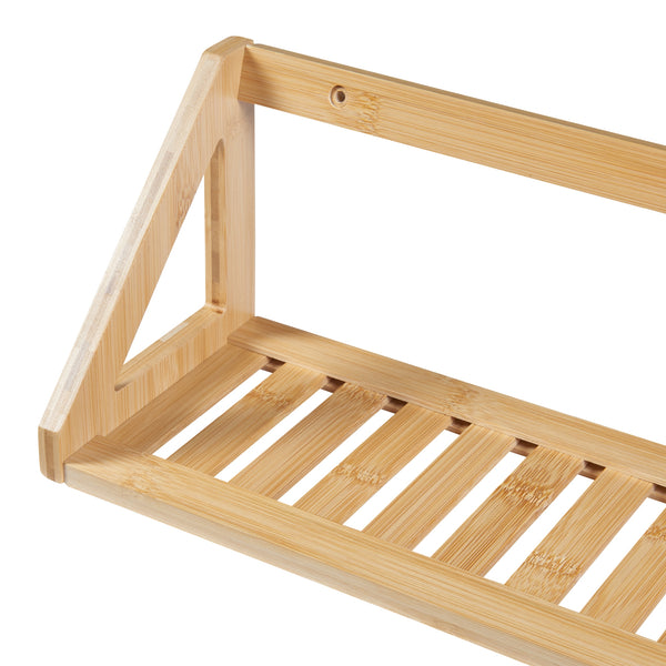 Zestaw półek ściennych Gjerdrum zestaw 2 43x15x15cm bambus [en.casa]