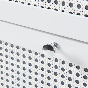 Szafka na pościel Karlsøy 90x38x40cm biała [en.casa]