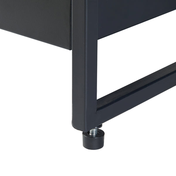 Półka na rośliny Berkelland metal czarna [en.casa]