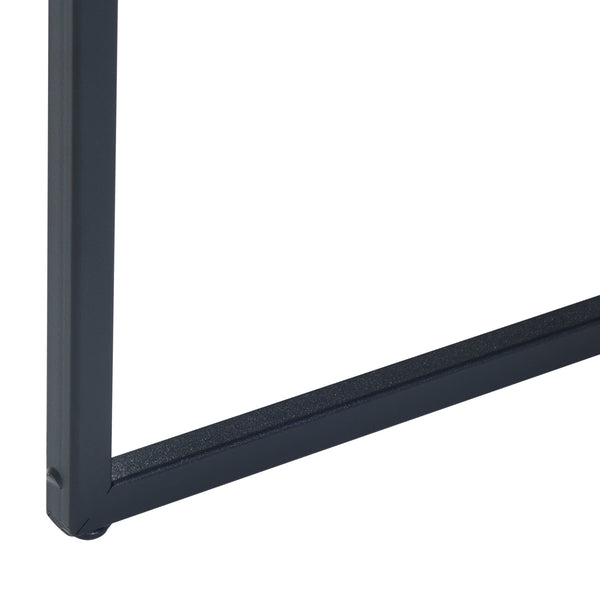 Kungsör stolik kawowy zestaw 2 metalowy czarny [en.casa]