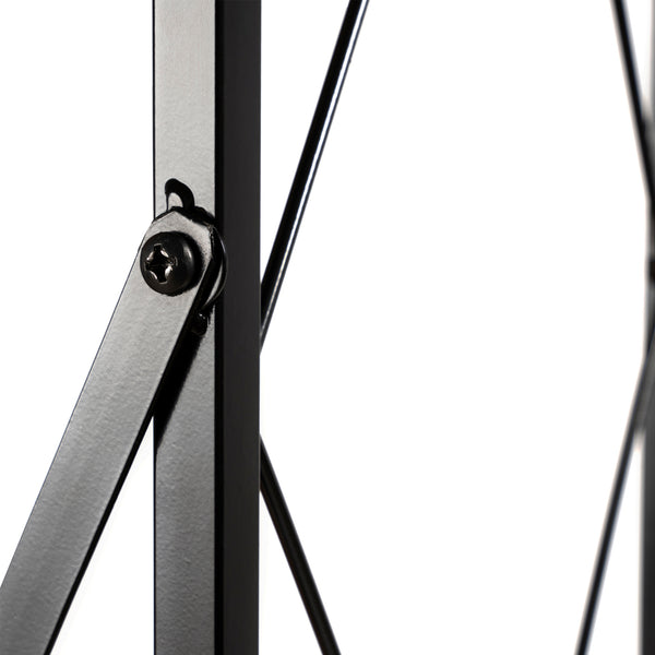 Półka stojąca Åre 180x50x30cm czarny/drewniany [en.casa]