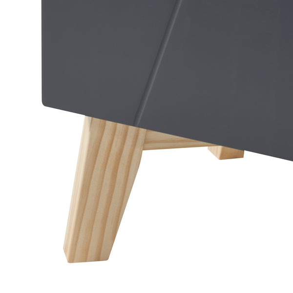 Szafka wysoka Overath 160x30x30cm szara [en.casa]